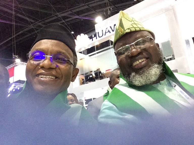 Governor Nasir El-Rufai and Nigeria's Communication Minister, Adebayo Shittu at the ITU World 2016 in Bangkok