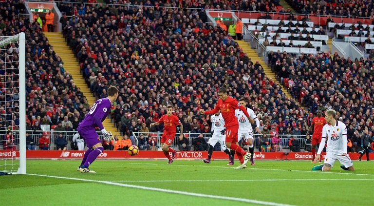 Firmino finishes for Liverpool as they pummeled Watford 6-1