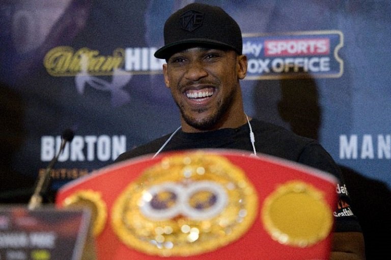 Anthony Joshua stopped Eric Molina in the third round Photo: AFP