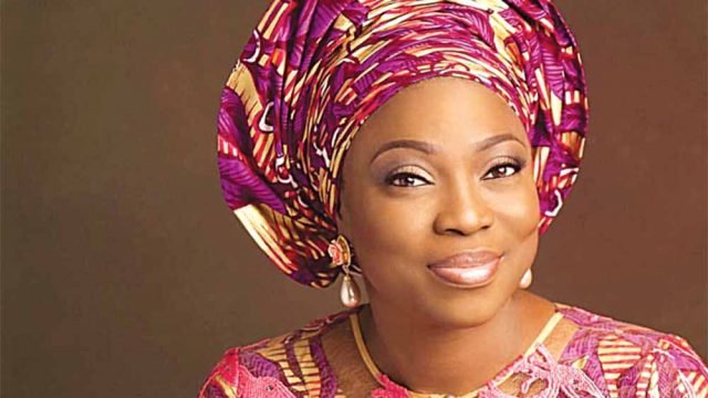 The wife of Lagos State Governor, Mrs Bolanle Akinwunmi