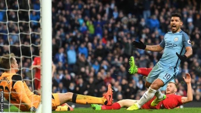 Sergio Aguero has scored in all five of his Premier League games against Liverpool at the Etihad