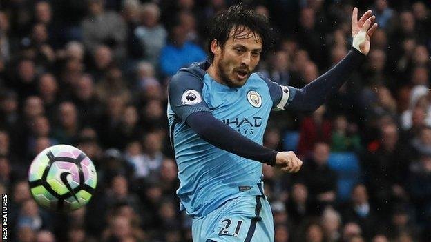 David Silva covered the most distance of any City player (12km) and won possession back seven times for his side against Liverpool