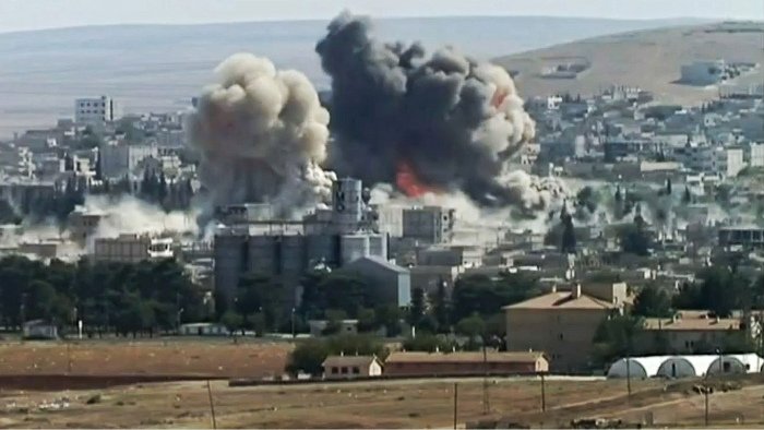 The syrian maternity hospital explodes