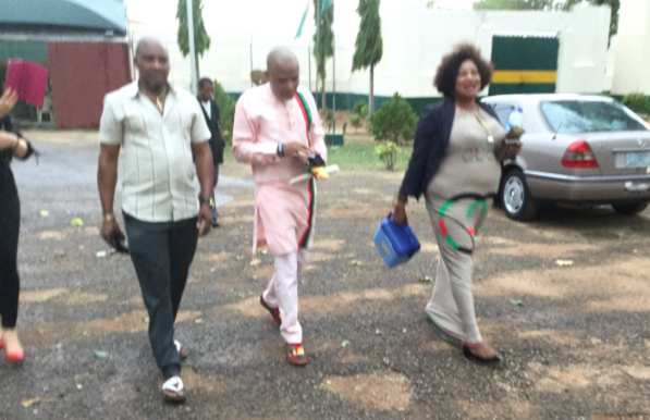 Nnamdi Kanu leaving Kuje Prison