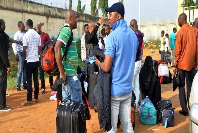 Nigerians deported from South Africa
