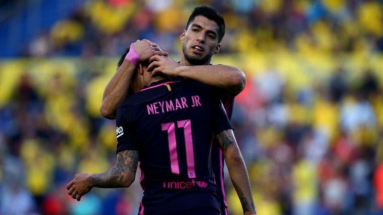 Neymar and Luis Suarez were in devastating form against Las Palmas