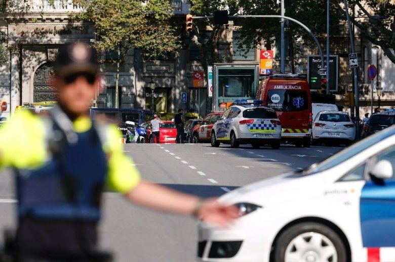 Van rams into crowd in Barcelona terror attack