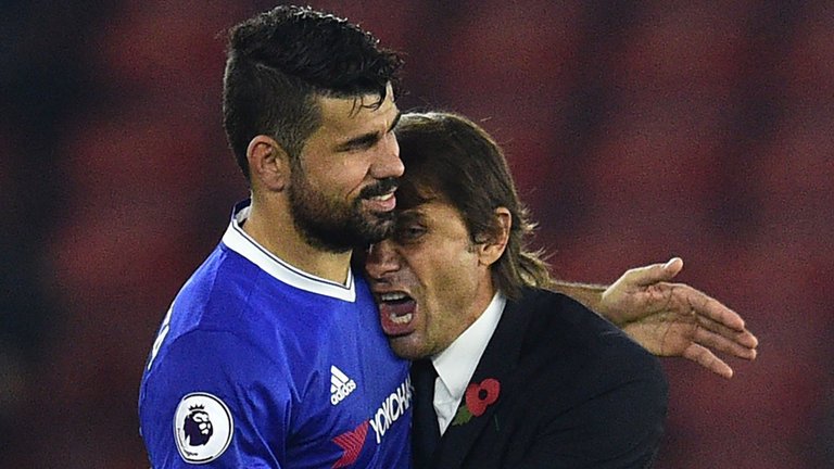 Costa has fallen out with manager Antonio Conte