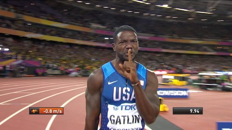 Justin Gatlin dethrones Usain Bolt 