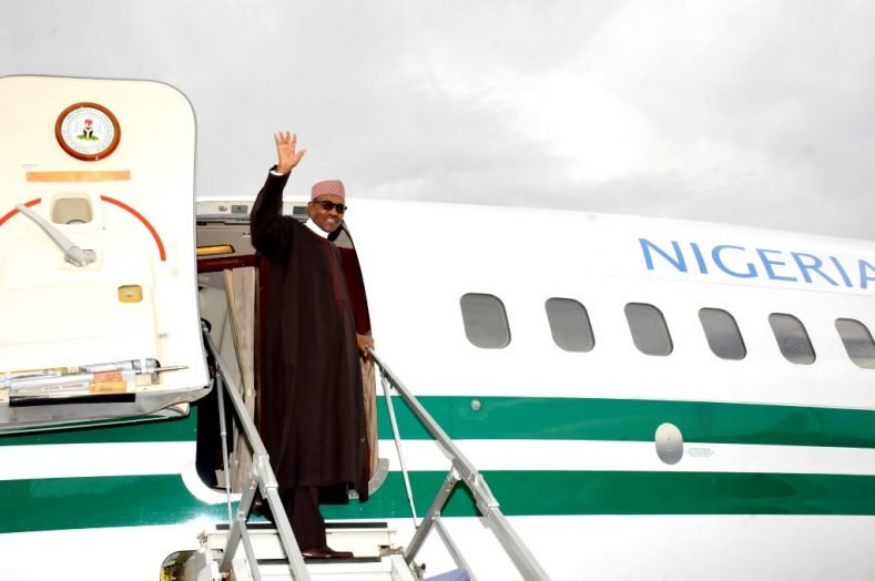 President Muhammadu Buhari departs for France