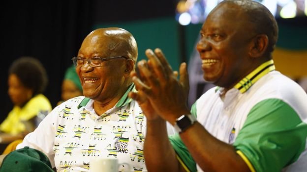 Jacob Zuma may not really welcome the victory of Cyril Ramaphosa