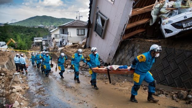 This is the worst death toll triggered by rains in Japan since 1982