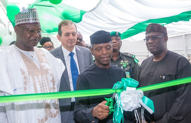 Acting President Yemi Osinbajo launches the Nigeria Climate Innovation Centre (NCIC)