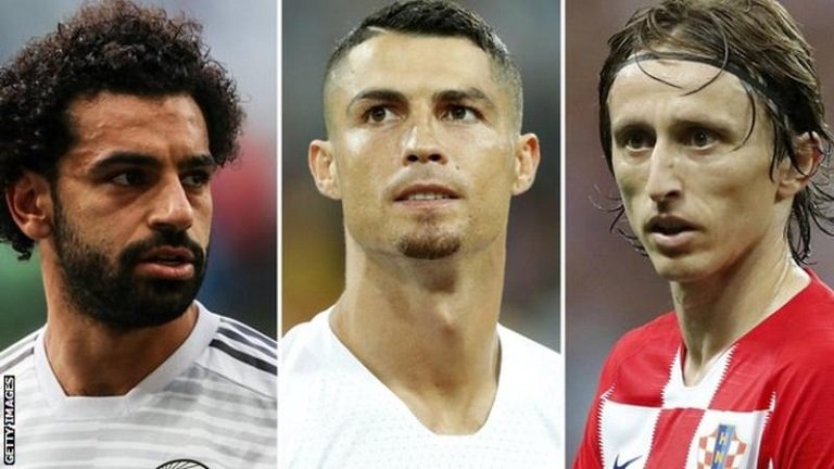 Cristiano Ronaldo, Luka Modric and Mohamed Salah has been shortlisted for FIFA Player of the Year award