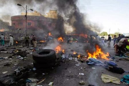 Suicide bomber kills eight, injures many