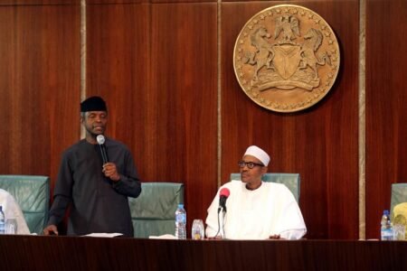 Vice President Yemi Osinbajo and President Muhammadu Buhari