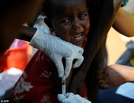 116 million African children to get polio vaccines – WHO Zimbabwe A nurse vaccinating children against measles