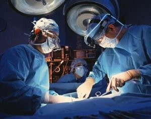 Medical staff in a Turkish hospital as the government cracks down on Caesarean section (C-section).