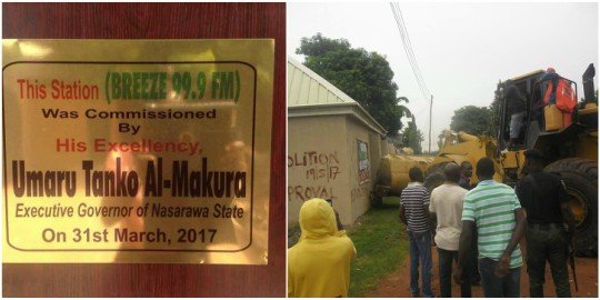 Breeze FM 99.9 Lafia demolition