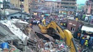 Demolition of unsafe buildings at Mainland Senior High School in Yaba Lagos