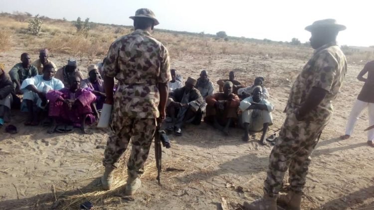 FILE PHOTO: Nigerian military have killed 11 terrorists kidnappers Azonto