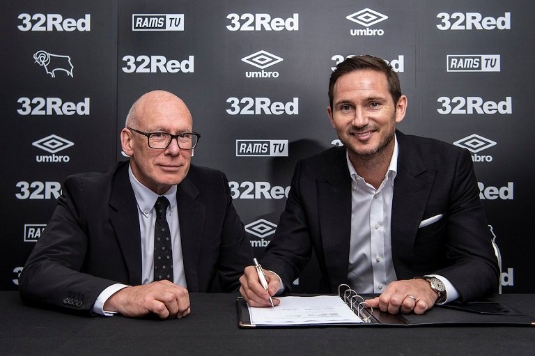 Frank Lampard has signed a three-year deal with Derby County
