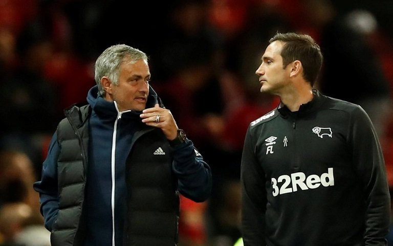 Frank Lampard twice played under Jose Mourinho at Chelsea