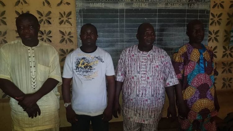 Some of the suspected PDP representatives who were pretending to be INEC observers in Osun rerun election