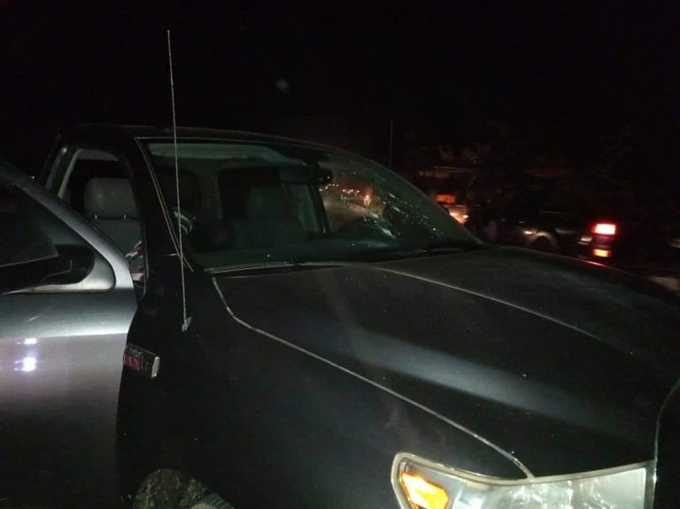 The vehicle that conveyed former Chief of Defence Staff, Air Marshal Alex Badeh
