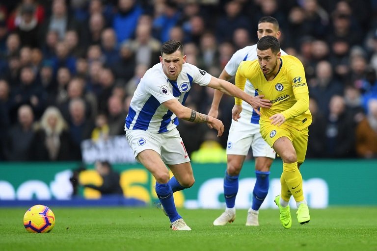 Chelsea beat Brighton to close gap on leaders Eden Hazard scored one and made another for Pedro