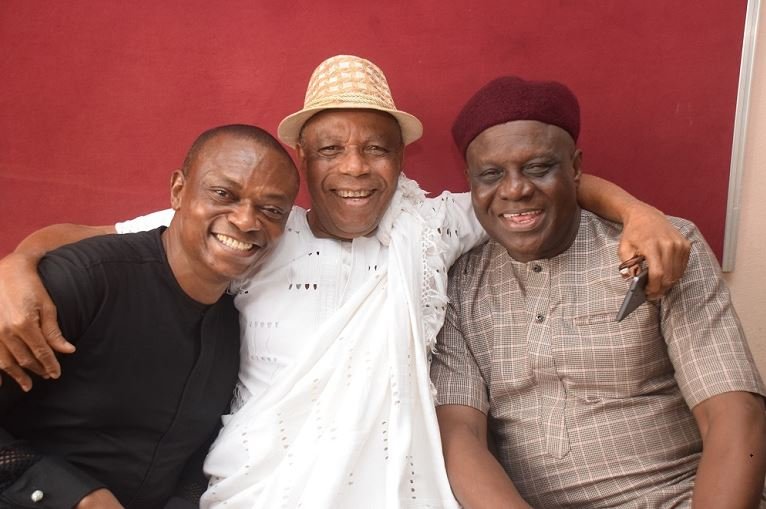 Louis Zulu Onwordi with former Bank PHB CEO Francis Atuche