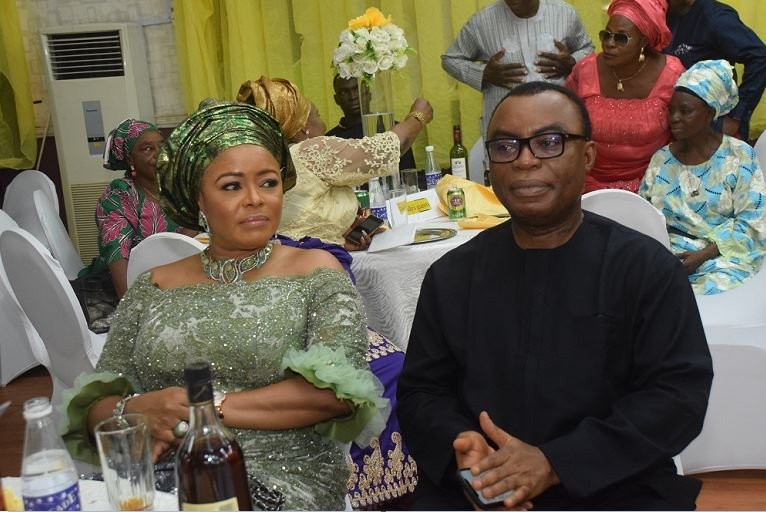 Prof Oditah and his wife at the 75th birthday of Mr Onwordi