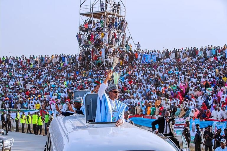 Buhari received by mammoth crowd in Kaduna President Muhammadu Buhari was dazed by the mammoth crowd that received him in Kaduna