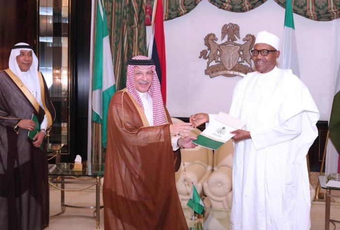Buhari promises to cut oil output for higher prices President Buhari receiving a message from King Salman of Saudi Arabia on need to cut oil output