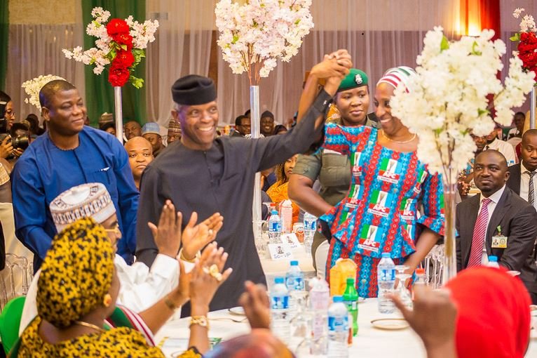 Vice President Yemi Osinbajo and his wife, Dolapo Osinbajo