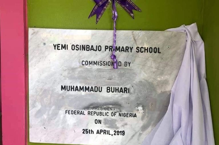 Buhari commissions state-of-the-art Yemi Osinbajo Primary School President Buhari commissioned Yemi Osinbajo Primary School in Maiduguri, Borno State on 25 April 2019