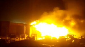 Firefighters battle blaze at Chida Plaza building materials market in Jabi, Abuja