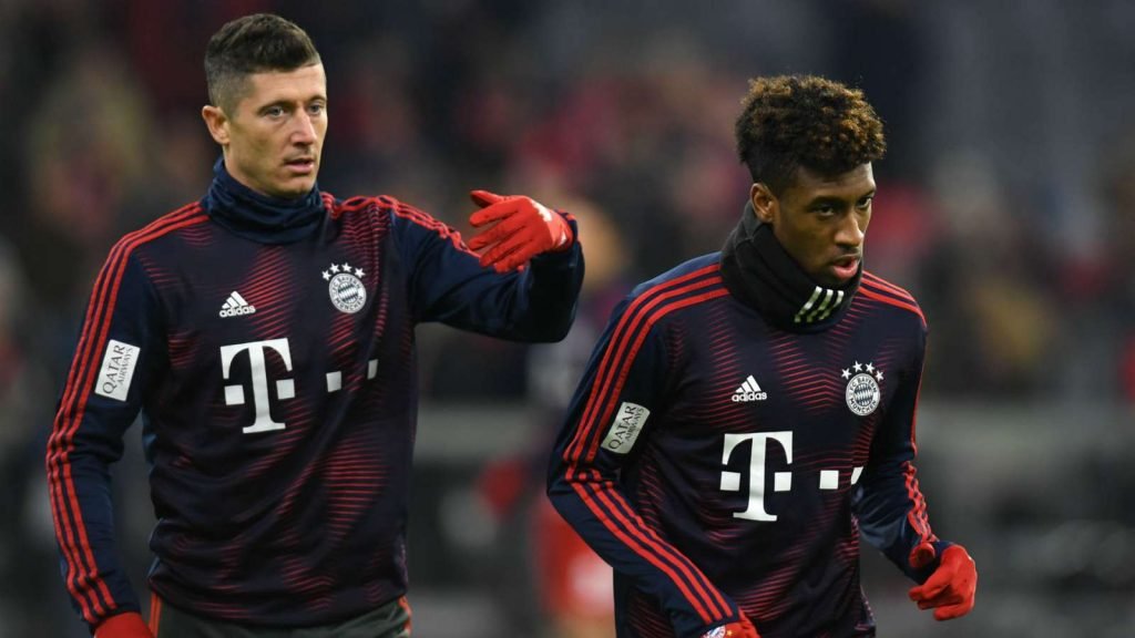 Robert Lewandowski and Kingsley Coman