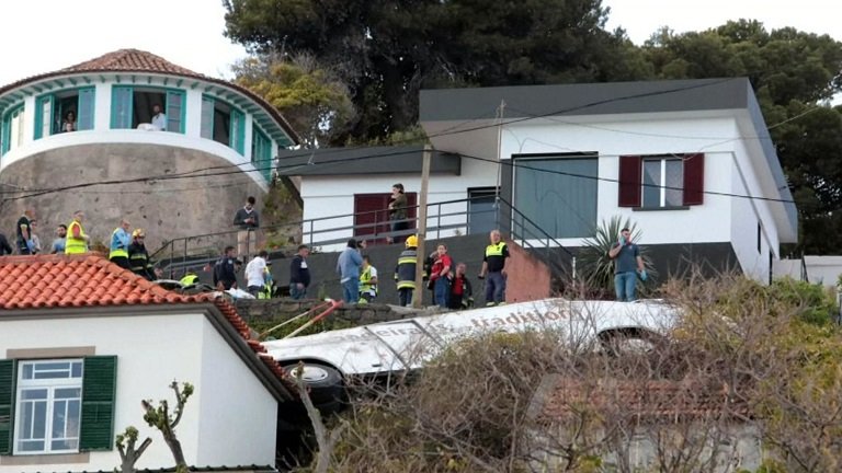 56 passengers were on board when the bus crashed