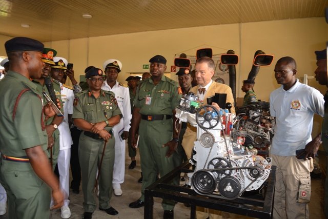 DHQ approves fund for accreditation of Mechanic School German Ambassador to Nigeria, Dr Bernhard Schlagheck was present as AFEME graduates 15 technicians