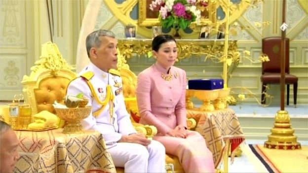 Queen Suthida was made a general in 2016