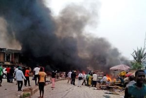 Fire guts popular market in Nasarawa