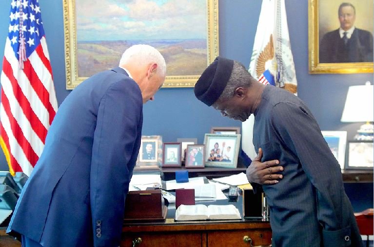 The respect was mutual between VP Pence and VP Osinbajo during their meeting at the White House