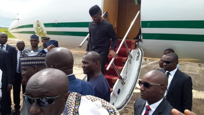 Osinbajo received in New York by Justice Nsofor Vice President Yemi Osinbajo has arrived the United States on a four-day visit