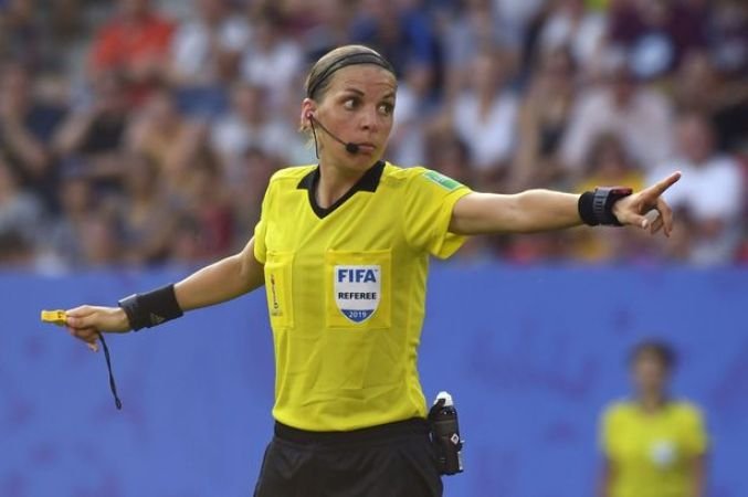 First woman named as referee in men’s UEFA showpiece