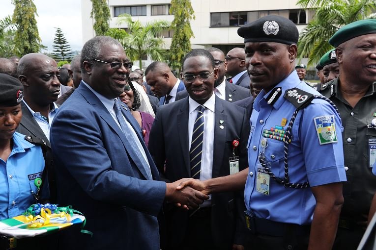 FIRS donates troop carriers to police Chairman, Federal Inland Revenue Service (FIRS), Mr. Tunde Fowler with Inspector-General of Police, Mohammed Adamu at the Nigeria Police Headquarters in Abuja yesterday