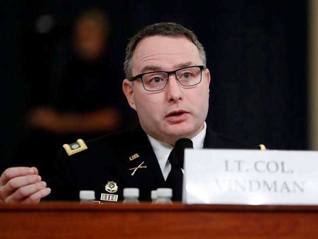 Impeachment inquiry: White House attacks witness Lt Col Vindman at the Impeachment Inquiry at Capitol Hill