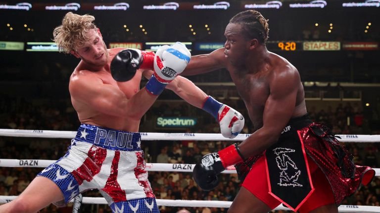 Paul was forced onto the back foot by KSI from the first round