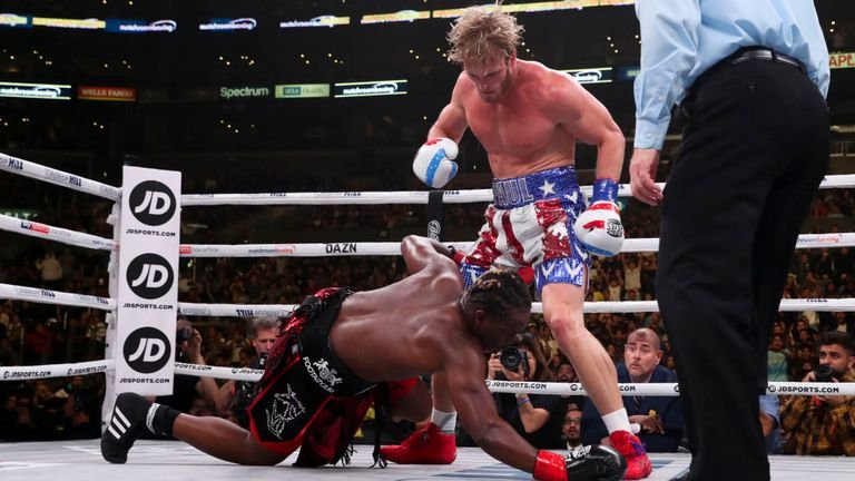 Paul was docked points after flooring KSI in the fourth