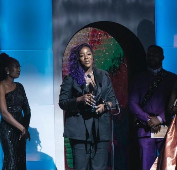 Nicole Asinugo and CJ Obasi have won the AMVCA award for the 'Best Writer In A Movie Or TV Series' for Living In Bondage